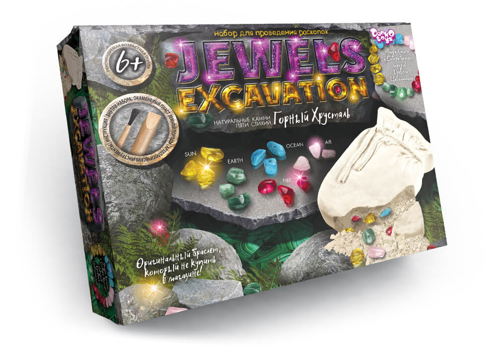 Набір для проведення розкопок Jewels Excavation Камені (ba.7571DT)