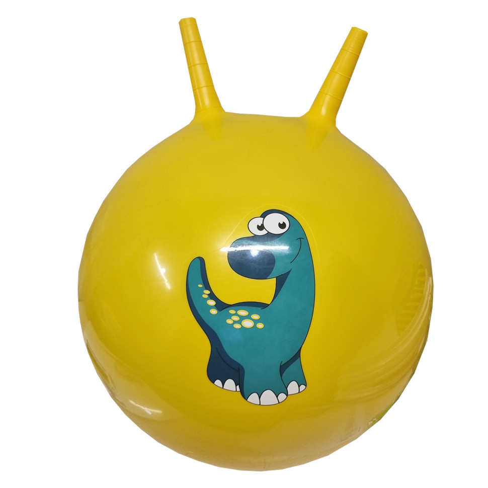 М'яч для фітнесу Bambi B4501 ріжки 45 см 350 грам Жовтий