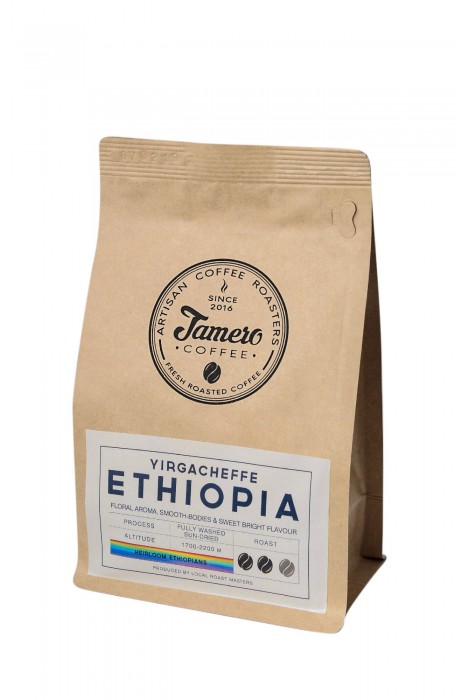 Кофе в зерне свежеобжаренный Jamero Арабика Эфиопия Йоргачиф 225 г