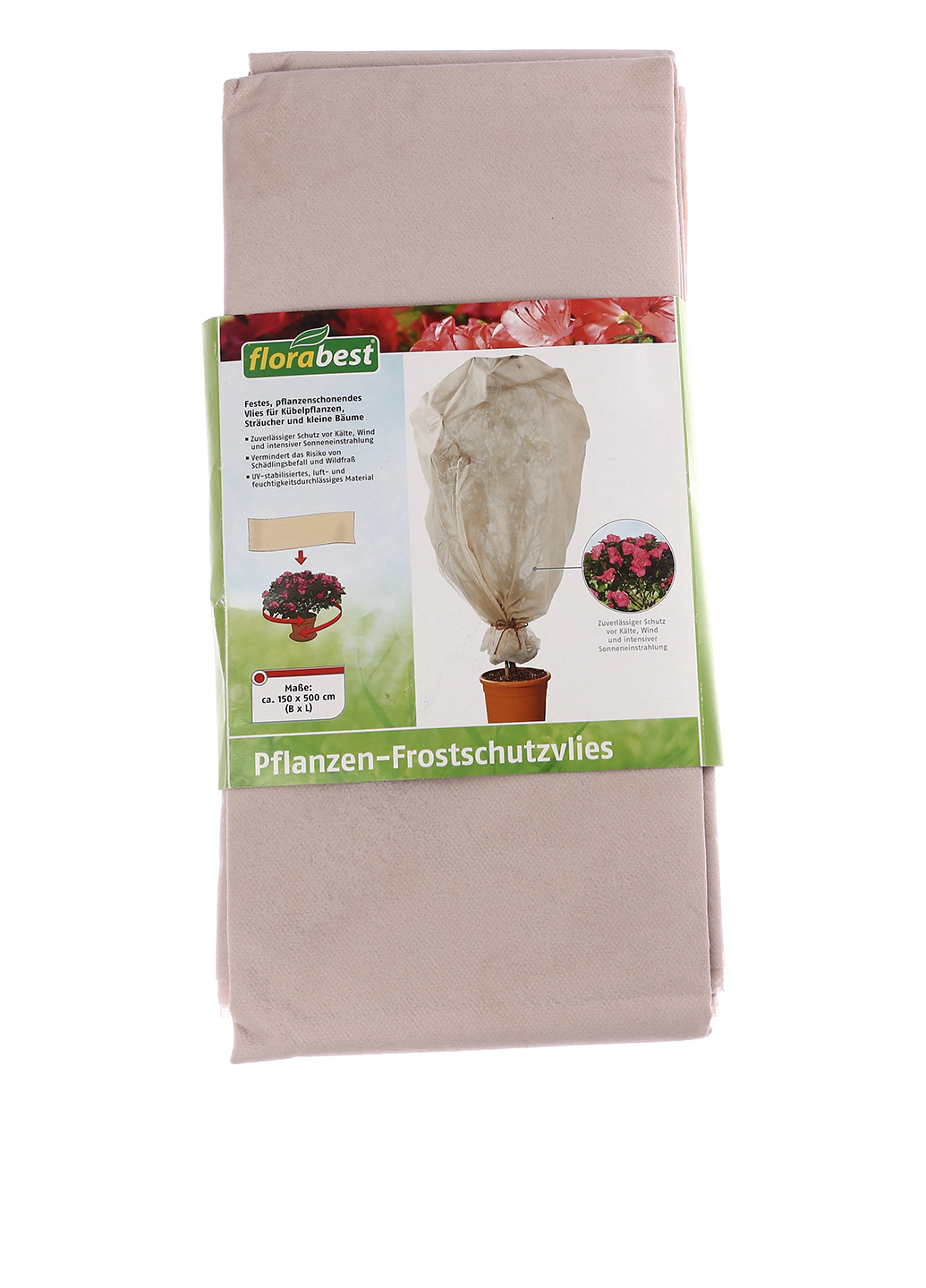 Захист рослин від вітру та морозу, 150х500 см Florabest кремовий K03-440258