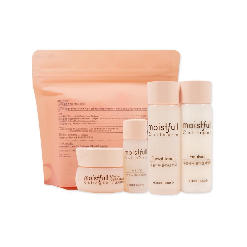 Мини-версии средств с коллагеном Etude House Moistfull Collagen Skin Care Kit Set 4 шт (8806179469486)