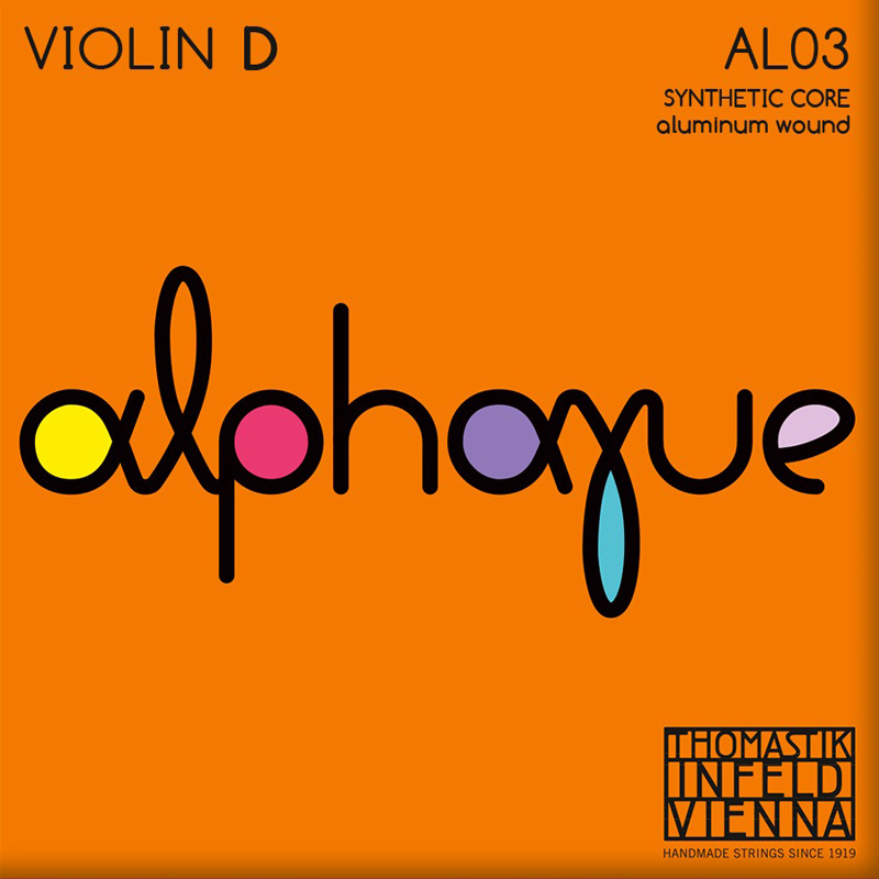 Струна Thomastik-Infeld AL03 Alphayue Synthetic Core Aluminum Wound 4/4 Violin D String Medium Tension