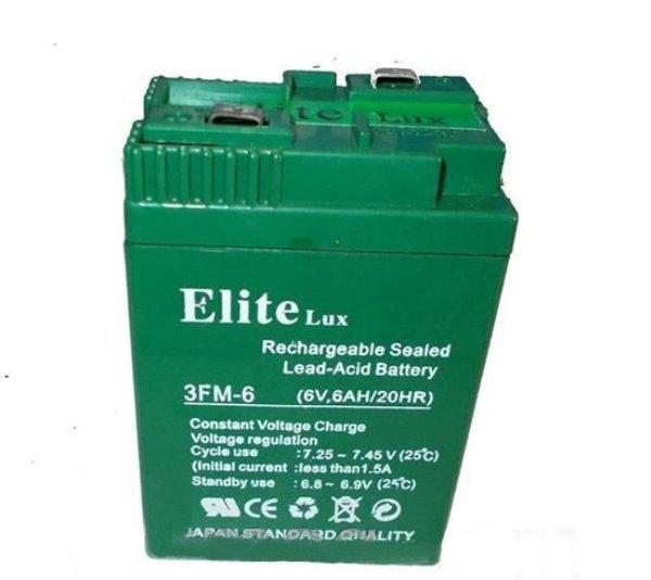 Акумулятор свинцево кислотний Elite Lux 3FM6 6V (300975)
