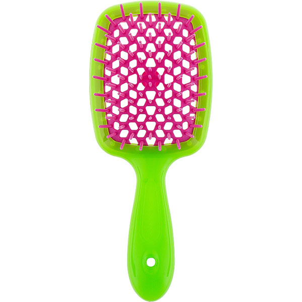 Щітка для волосся салатова з малиною Superbrush Janeke