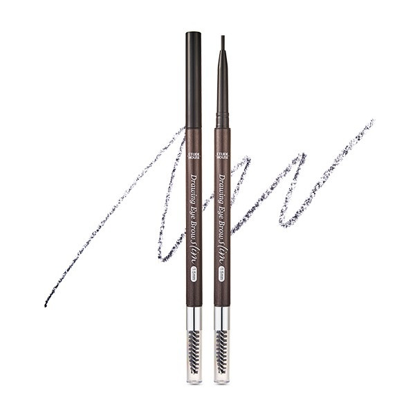 Автоматичний тонкий олівець для брів Etude House Drawing Slim Eyebrow #6 Soft Black
