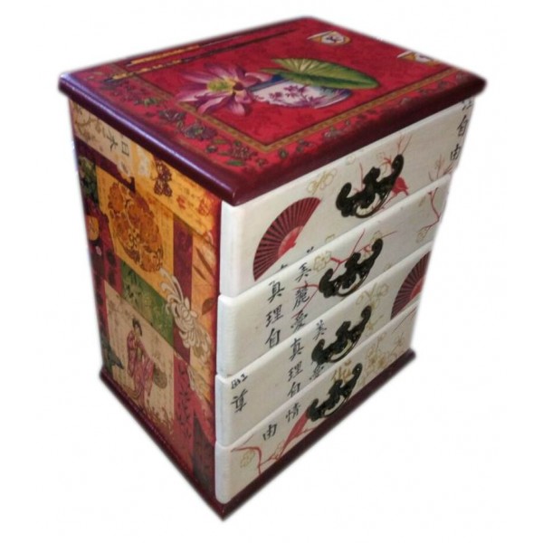 Скринька-комод Китайський орнамент 22x15x26 см (47007)