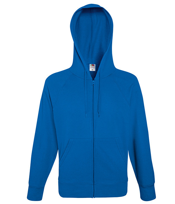 Толстовка на молнии Fruit of the Loom Lightweight hooded sweat jacket M Ярко-Синий (062144051M)