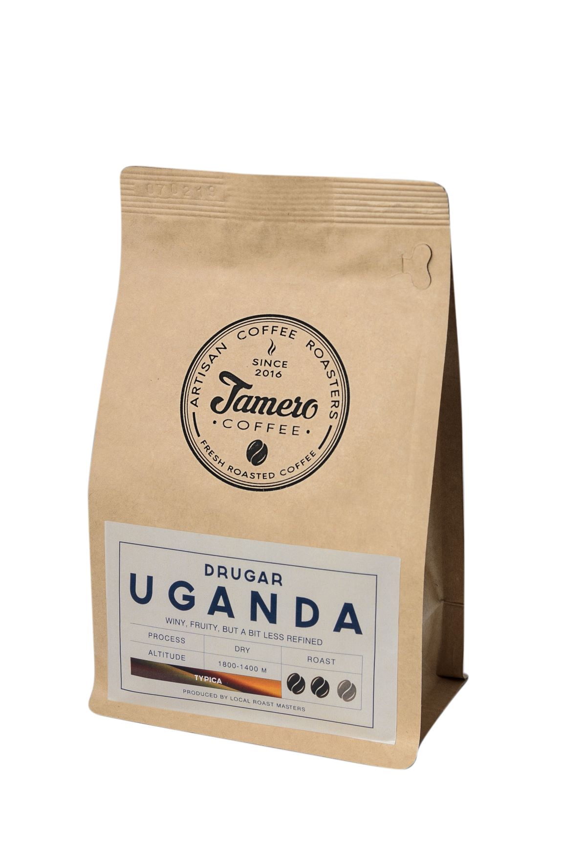 Кофе молотый Jamero свежеобжаренный Арабика Уганда Другар 225 г (10000019)