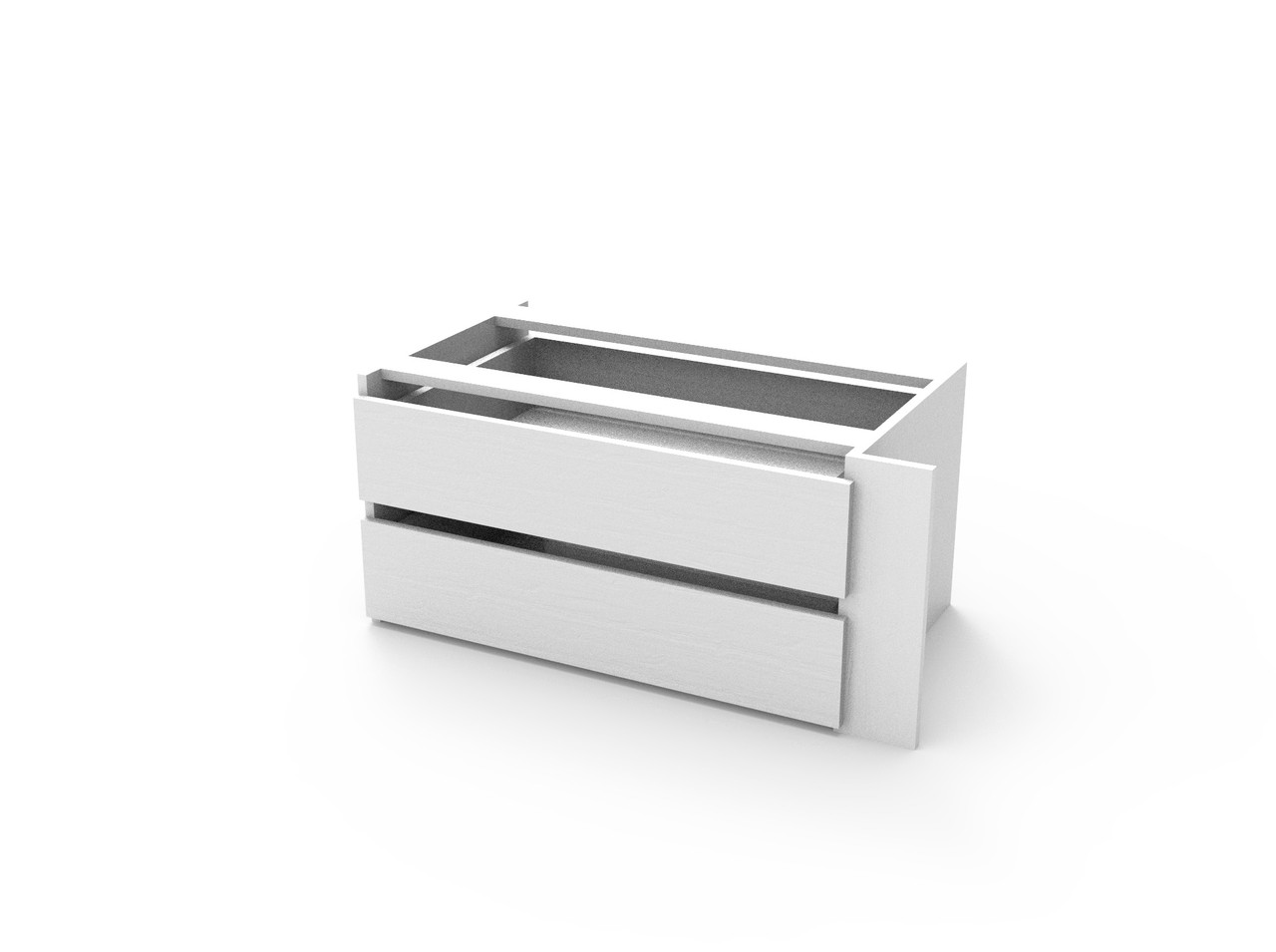 Ящик для шкафа купе L-Caiser Doros Белый 87,6х50х55 (40908004)