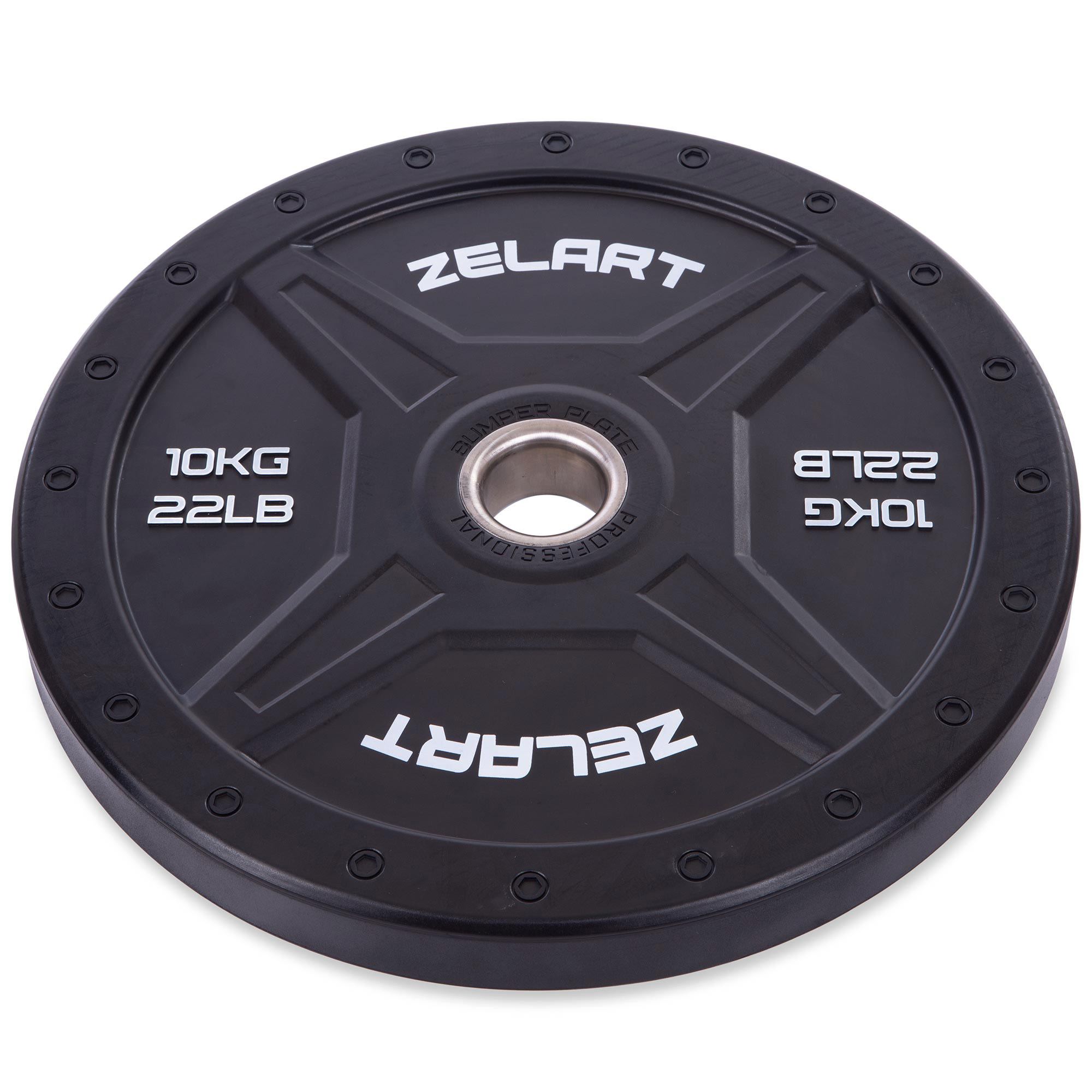 Бамперні диски для кросфіту Zelart TA-2258-10 10кг Чорний