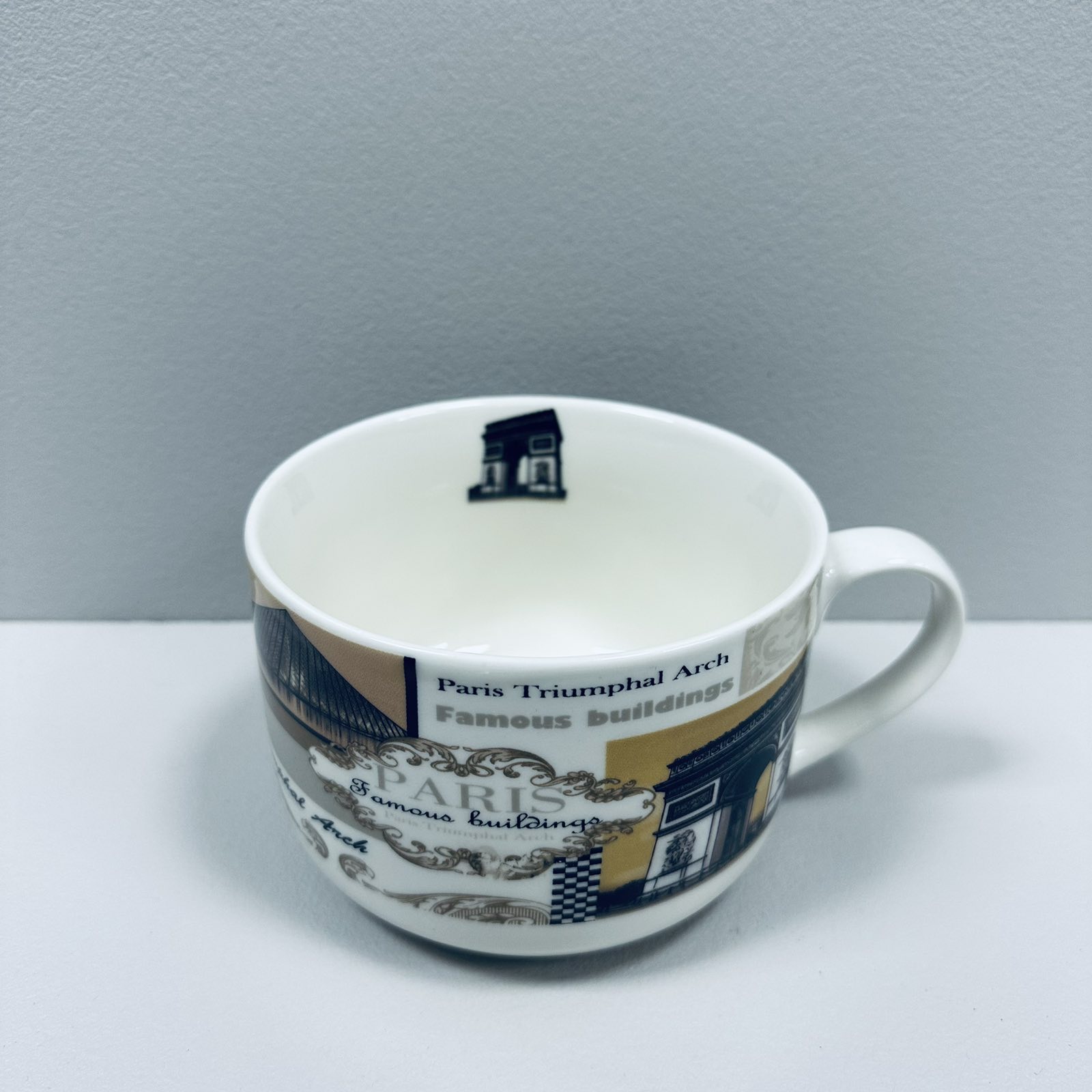 Чашка фарфоровая S&T 3187 Paris 700 мл 12.8x9 см