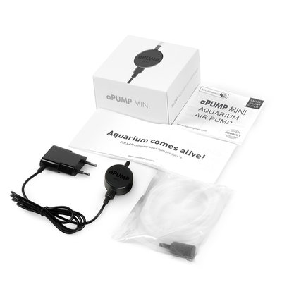 Компресор для акваріумів Collar Aqualighter aPUMP MINI безшумний до 40 л Чорний (15276)