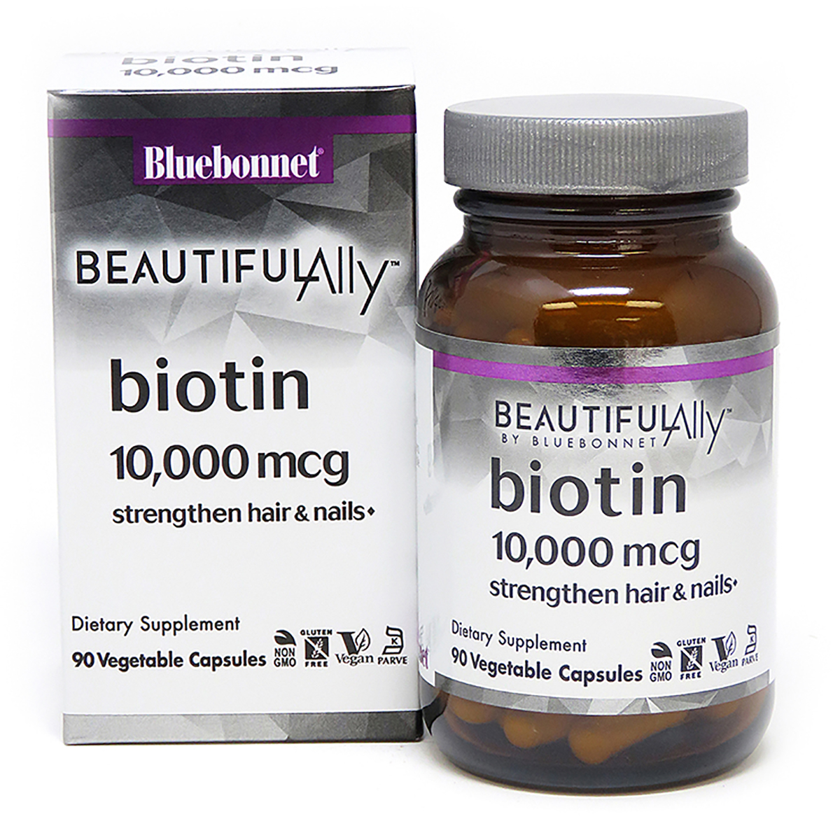 Біотин 10000 мкг Bluebonnet Nutrition Beautiful Ally 90 вегетаріанських капсул