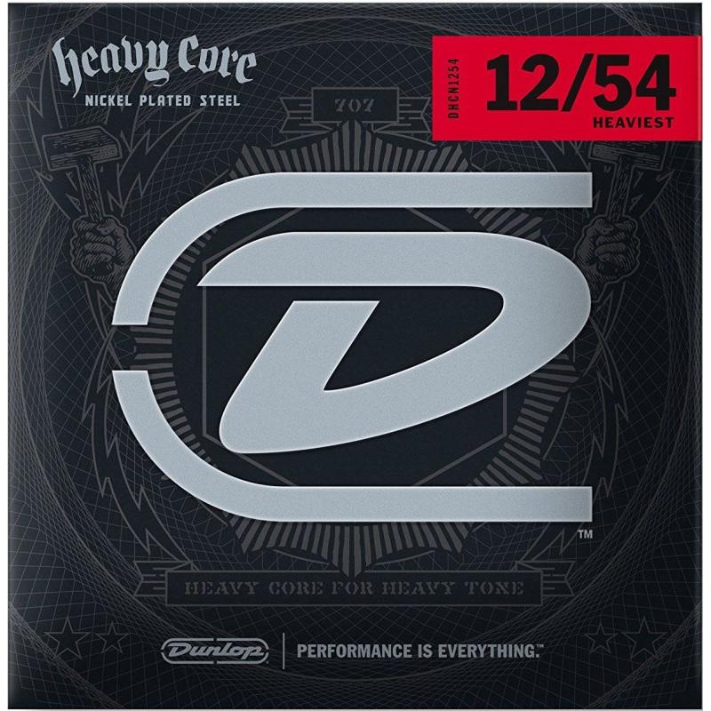 Струны для электрогитары Dunlop DHCN1254 Heavy Core Heaviest Set Electric Guitar Strings 12/54