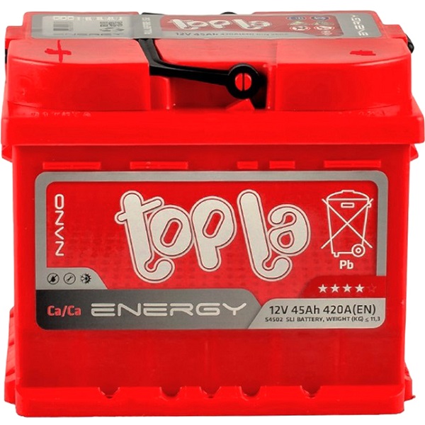 Автомобильный аккумулятор Topla 45 Ah/12V Energy (1) (108345)