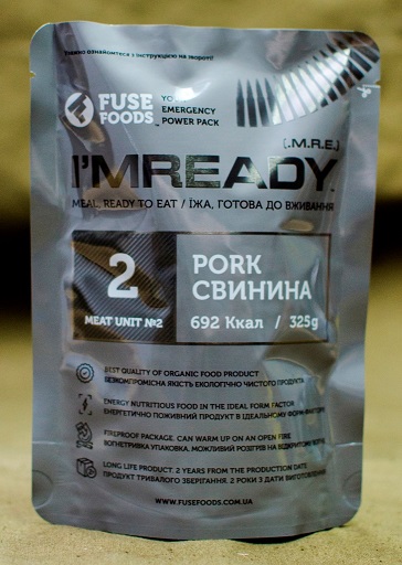 М'ясна консерва I'm Ready Pork зі свининою 325 гр. (IMR-PORK325)