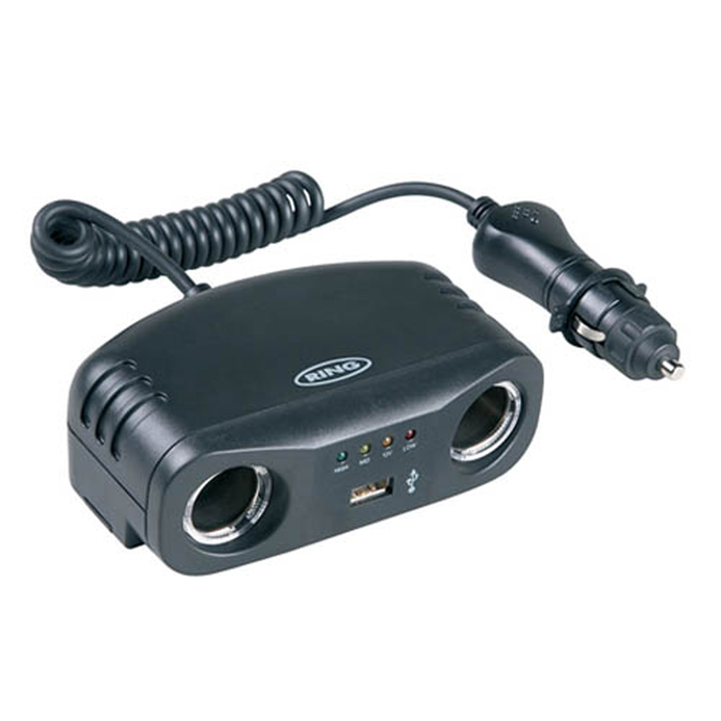 Разветвитель RinG RMS7 на 2 гнезда + 1 USB