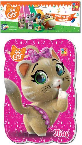 Магнитные пазлы Vladi Toys серии "44 Cats: Пилу" А5 VT3205-83