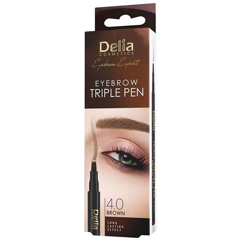 Маркер для бровей Delia Cosmetics 4.0 Коричневый 1.3г