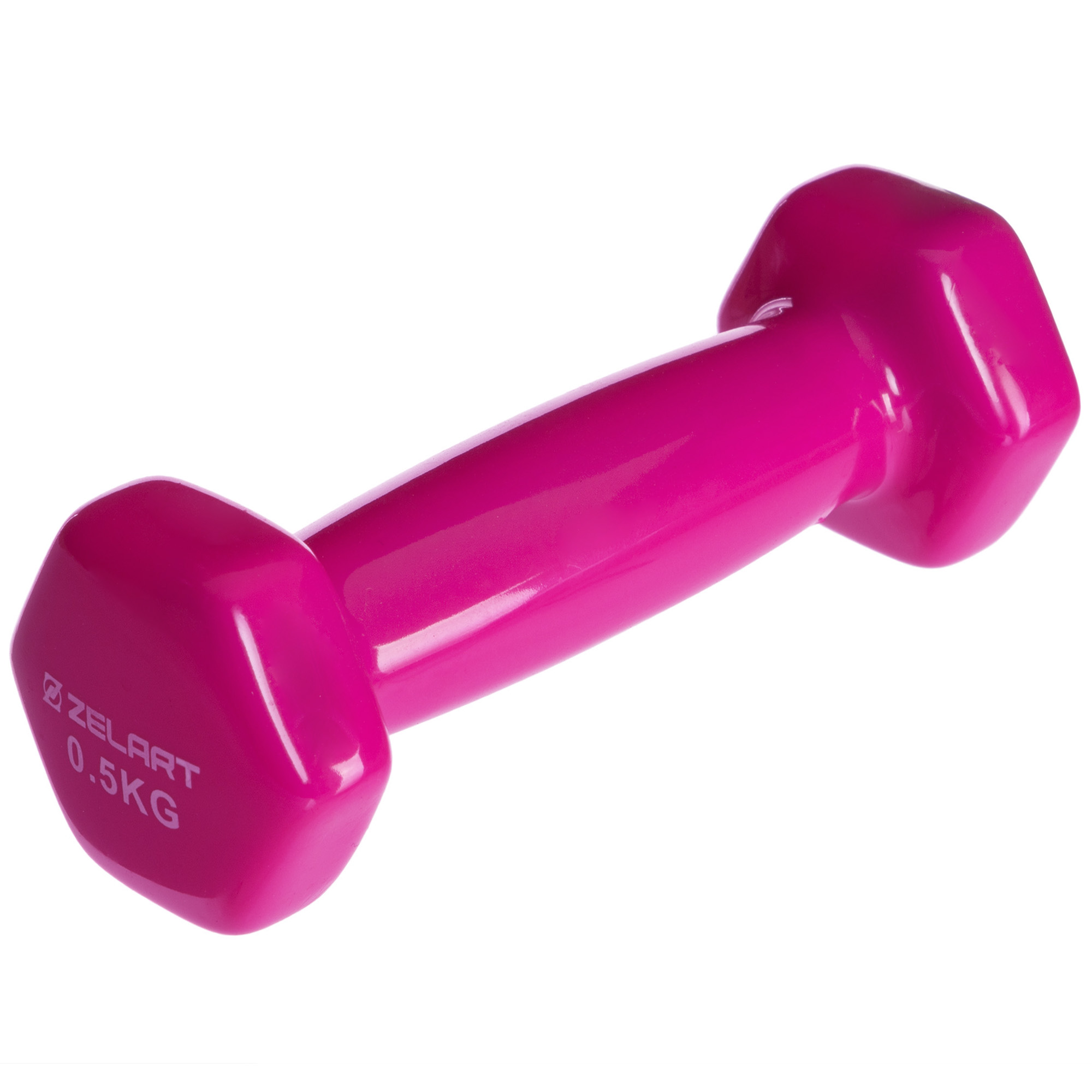 Гантели для фитнеса с виниловым покрытием Zelart TA-2777-0,5 Розовый