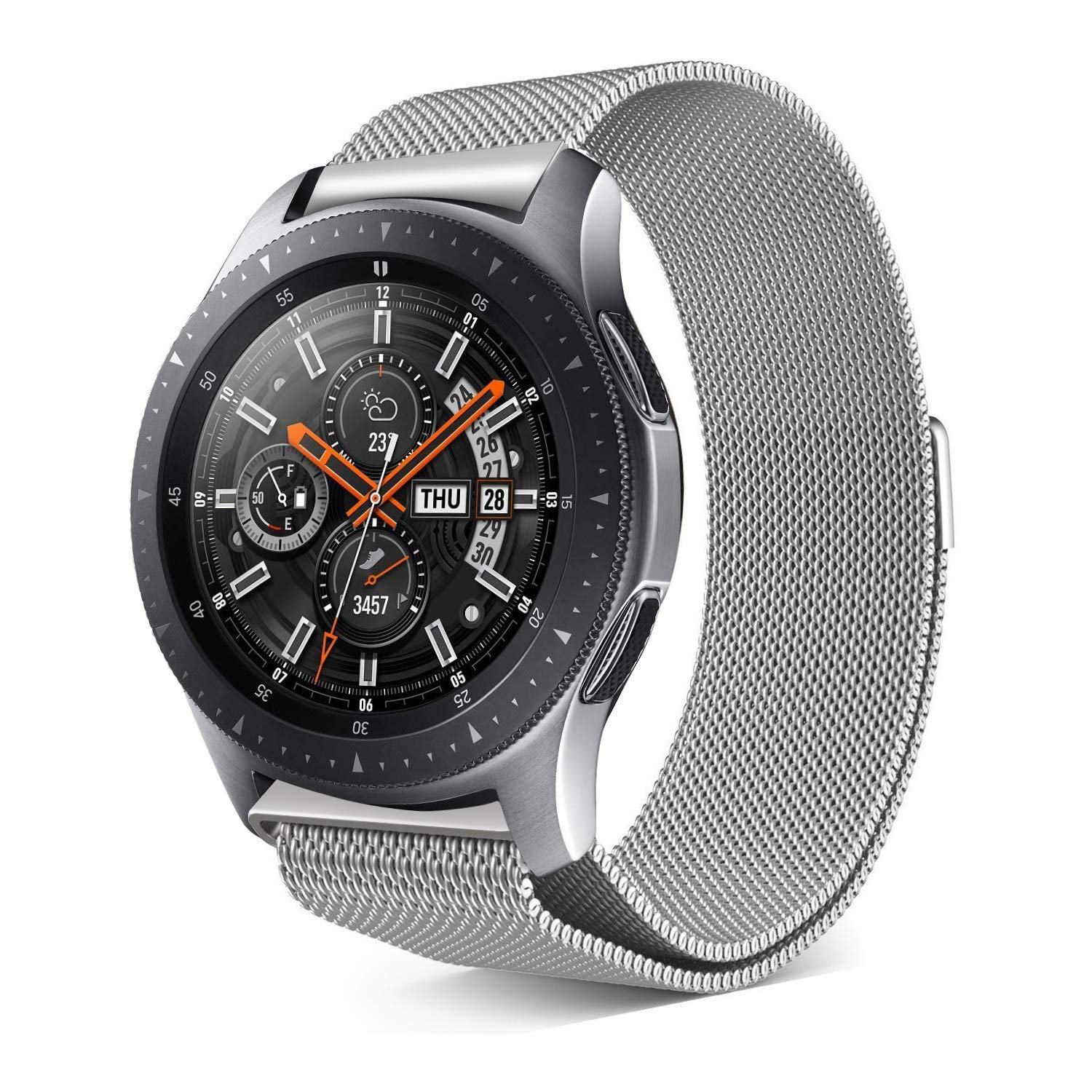 Ремінець BeWatch міланська петля для Samsung Galaxy Watch 42 мм Срібло (100205.3)