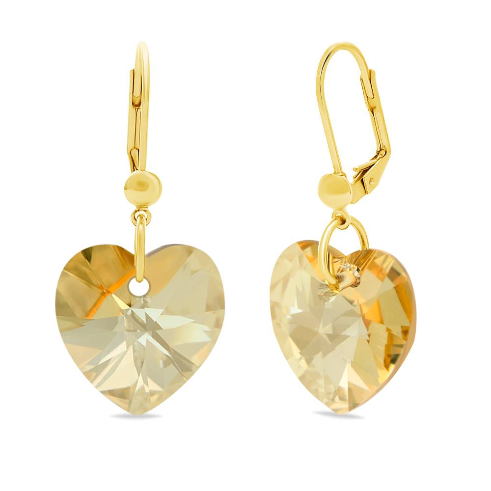 Сережки KOBI Heart зі Swarovski 14 мм (7440-0954-35)