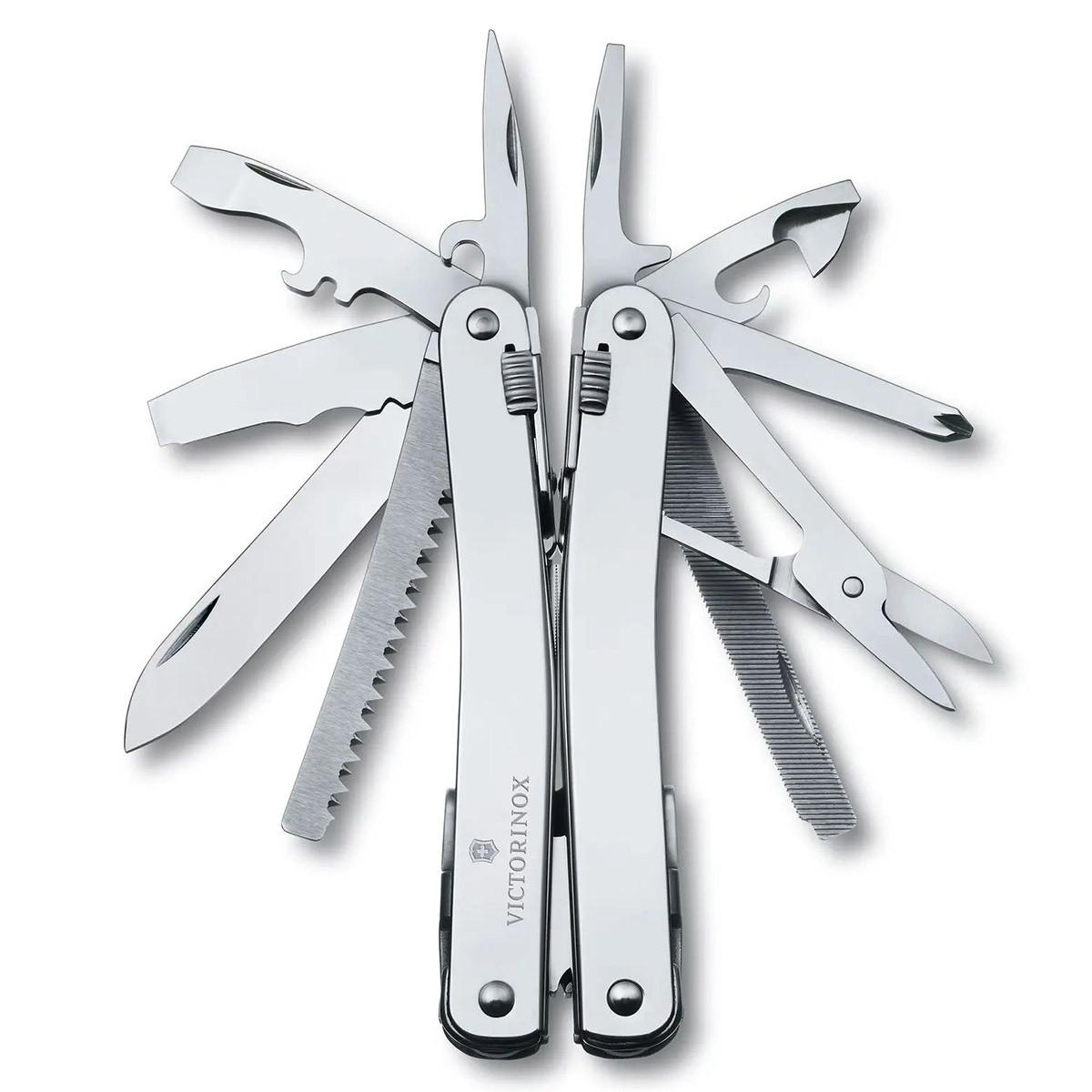 Нож Victorinox Swiss Tool Spirit X Plus Ratchet Leather Silver (1049-Vx30236.L)