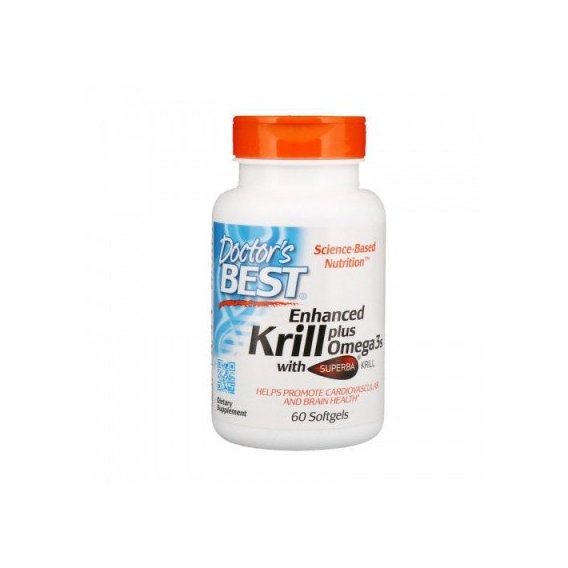 Омега 3 Doctor's Best Enhanced Krill Plus Omega3s with Superba Krill 60 Softgels