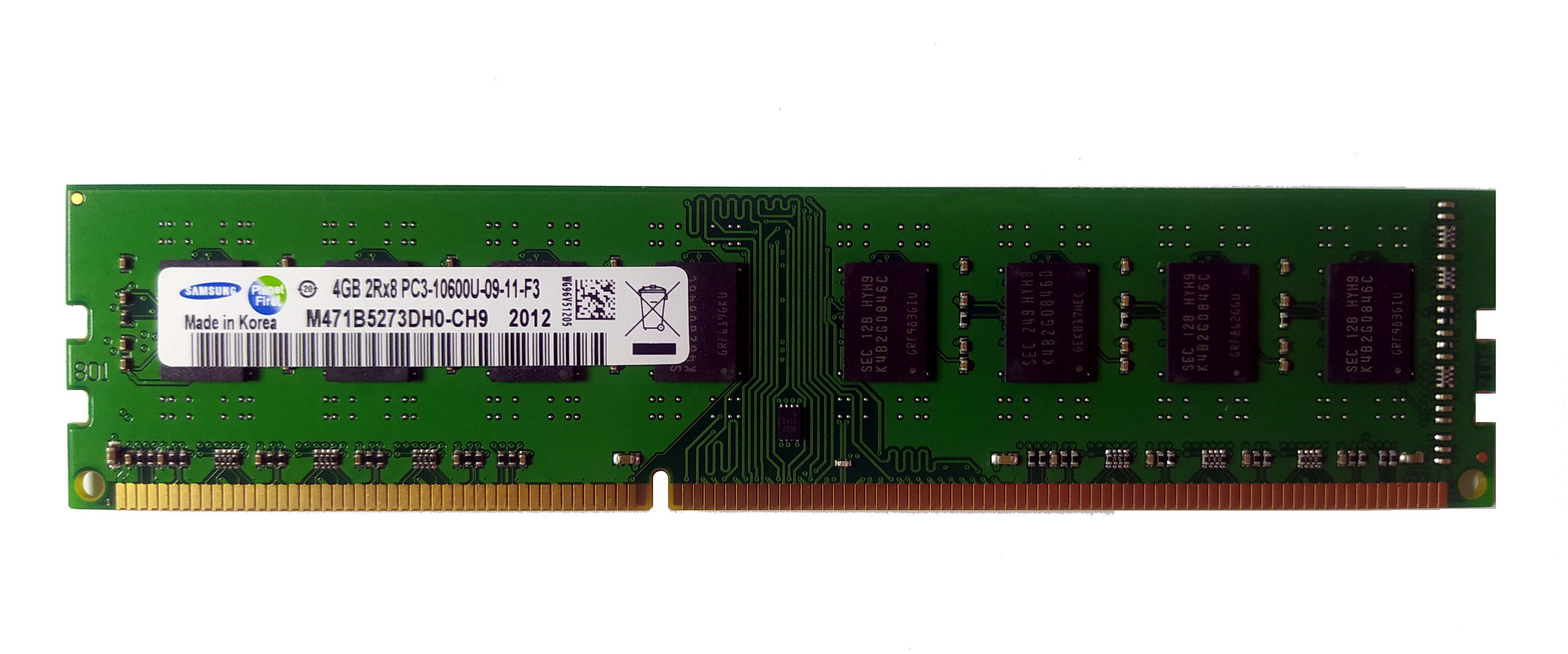 Оперативна пам'ять Samsung 4 GB DDR3 1333 MHz (M378B5273DH0-CH9)