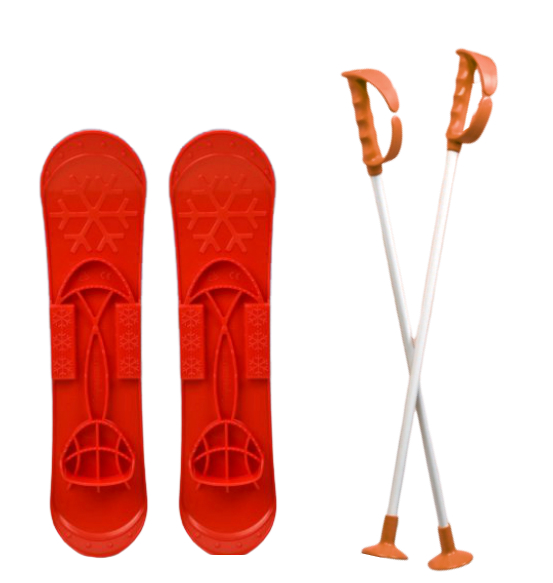 Дитячі лижі SKI BIG FOOT червоні MARMAT (6586)