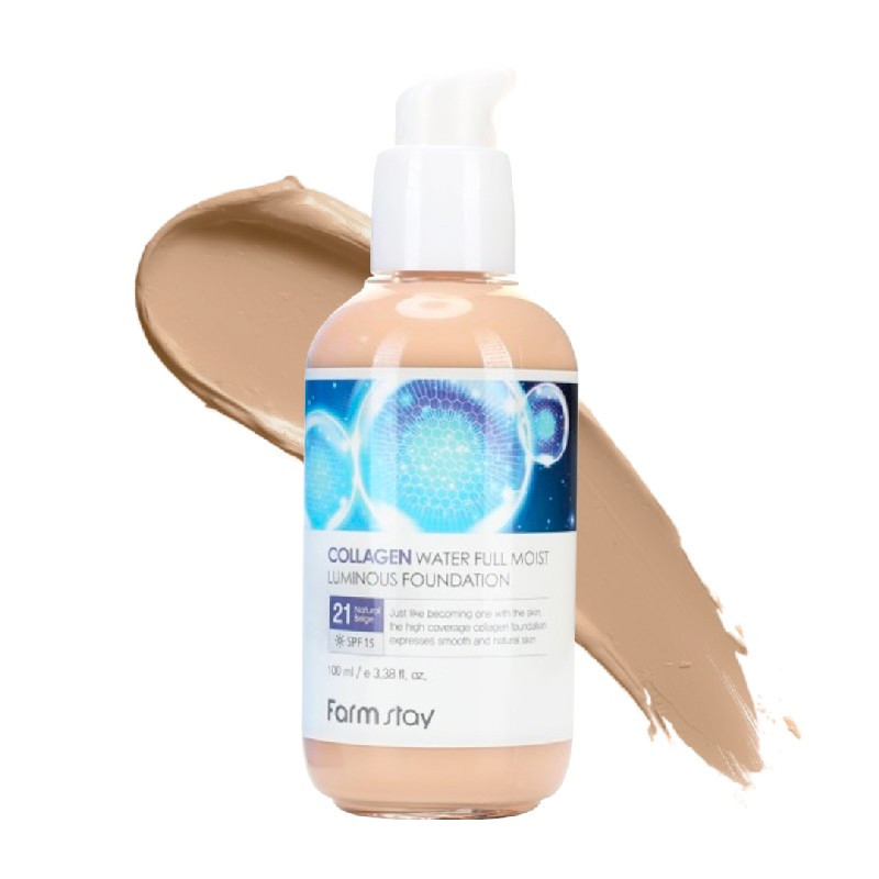 Тональний крем Farm Stay Collagen Water Full Moist 100мл 21