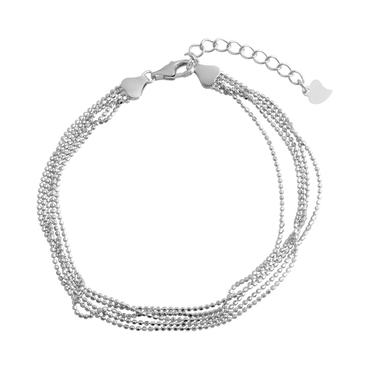 Срібний браслет SilverBreeze без каміння (2080275) 17-20 см