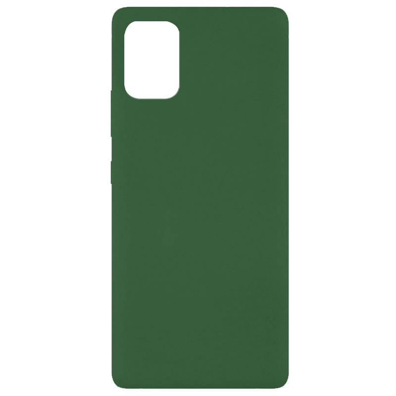 Чехол Silicone Cover Full without Logo (A) для Xiaomi Mi 10 Lite (Зеленый / Dark green) 1081392