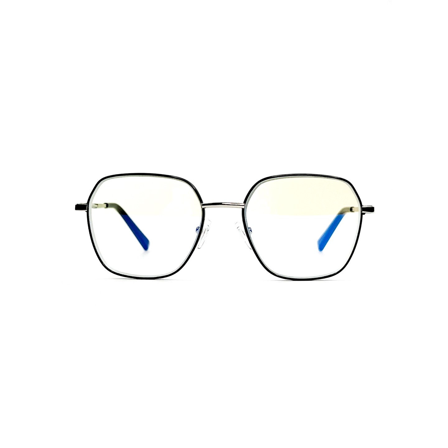 Очки для компьютера LuckyLOOK Blue Blocker Фешн-классика женские Черно-серебристый 713-444