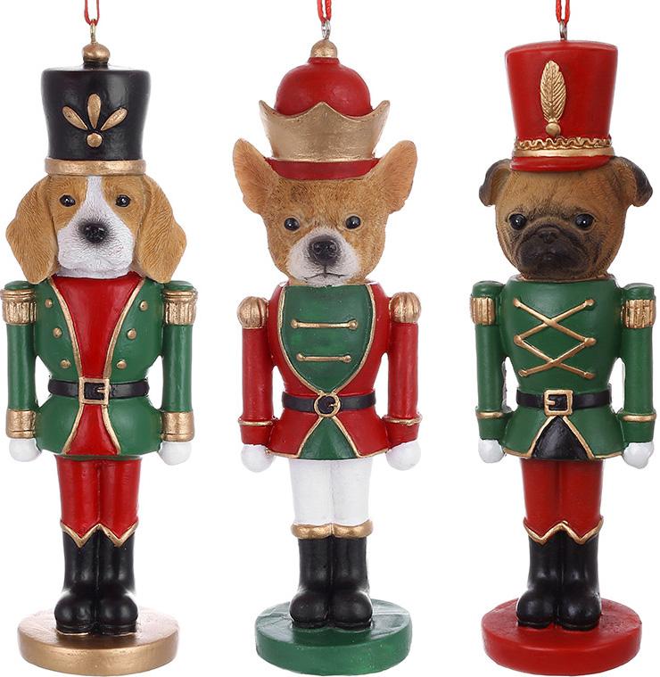 Набор елочных игрушек BonaDi Guardian dog 4х4.5х15 см Разноцветный 6 шт DP232164