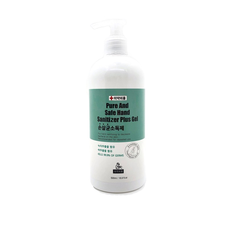 Гелевый антисептик для рук SNP Pure And Safe Hand Sanitizer Plus Gel 500 мл (8809405887481)