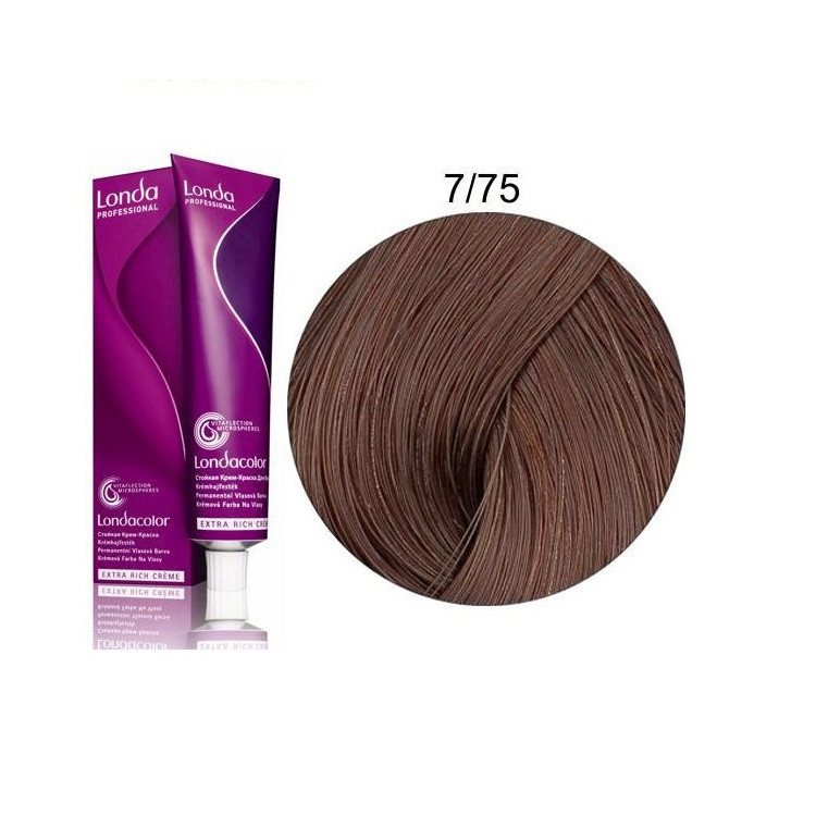 Стойкая крем-краска для волос Londa Professional Londacolor Permanent - 7/75 60 мл (8005610601038)