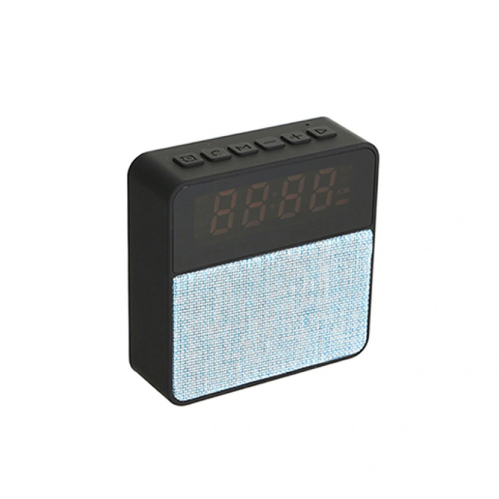 Настільний електронний годинник T1 c Bluetooth та FM Чорний з синім (LS1010053803)