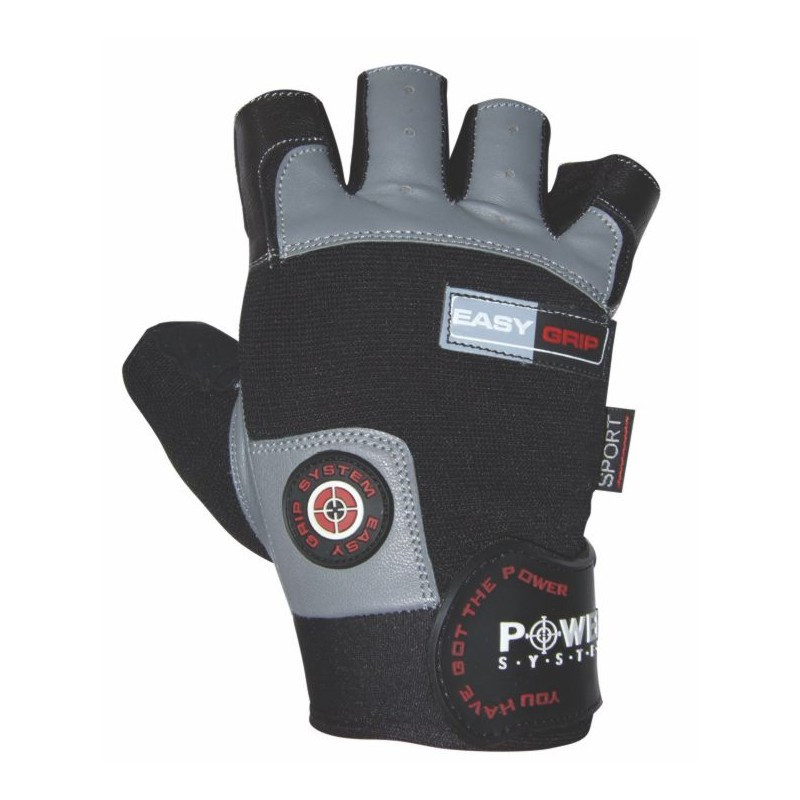 Рукавички для фітнесу та важкої атлетики Power System Easy Grip PS-2670 XS Black/Grey
