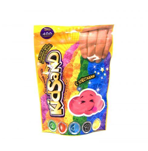Кинетический песок Danko Toys KidSand розовый, в пакете, 400 г