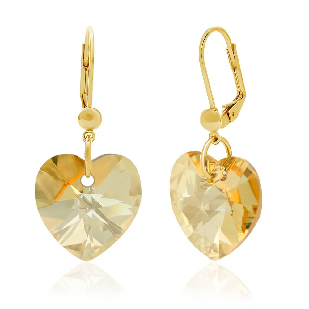 Сережки KOBI Heart зі Swarovski 18 мм (7440-9241-35)