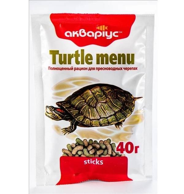 Корм Акваріус Меню для черепах палочки 40 г (4820079310017)
