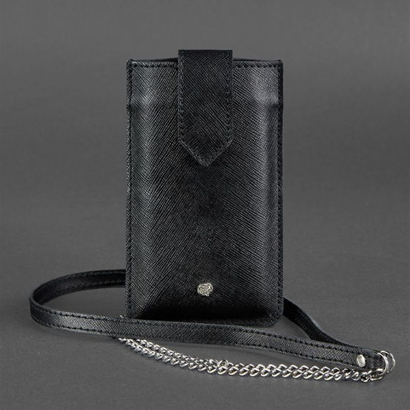 Міні крос-боді для смартфона BlankNote Blackwood Чорний (BN-GC-6-blackwood)