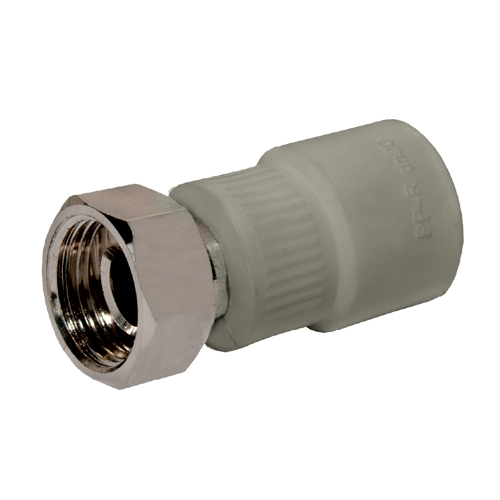Муфта с накидной гайкой PP-R Santan 20х1/2" с внутренней резьбой
