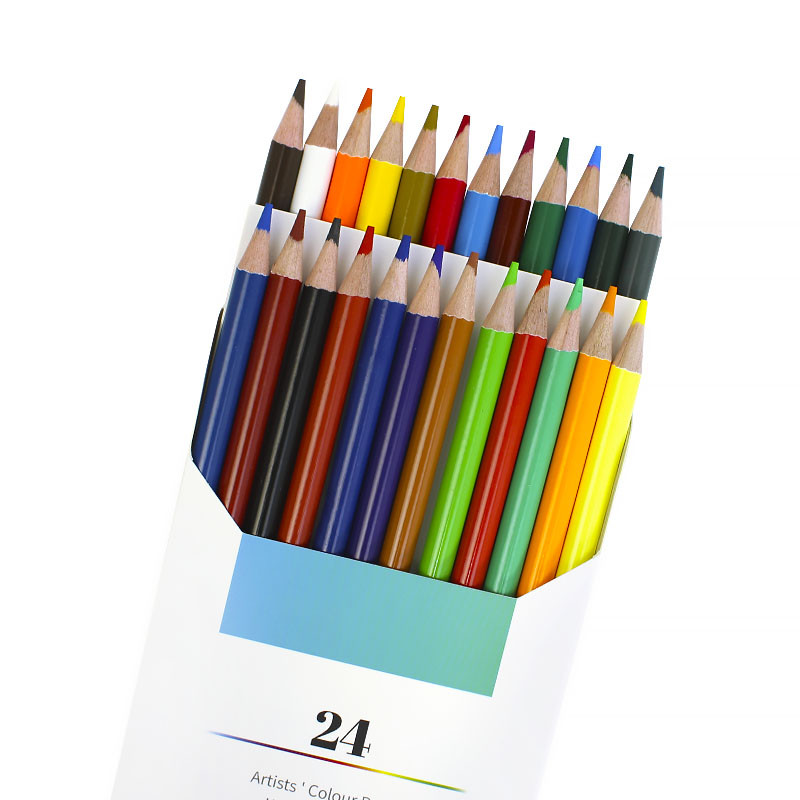 Набір кольорових акварельних олівців Lesko Water-2021 24 Color