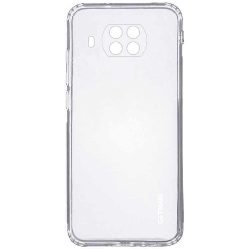 Чехол GETMAN Clear 1,0 mm для Xiaomi Redmi Note 9 Pro 5G (Бесцветный (прозрачный)) 1091651