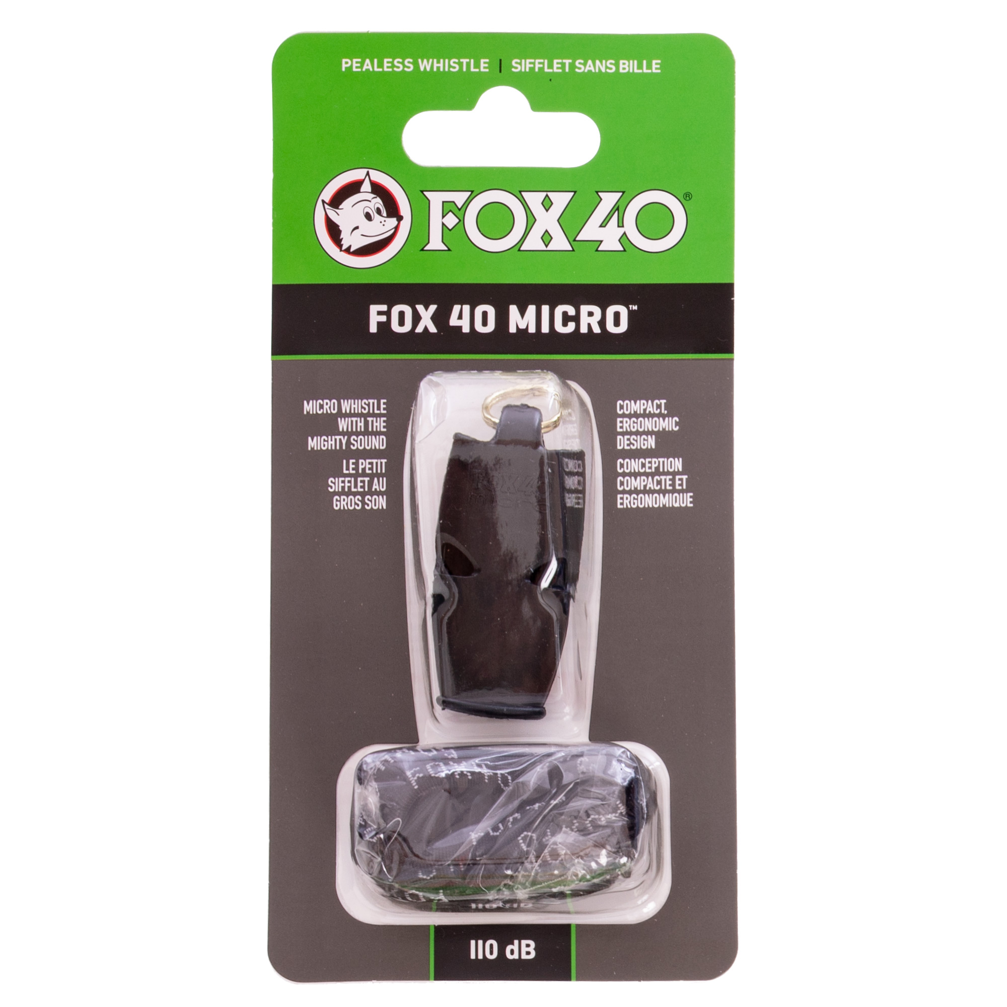 Свисток судейский пластиковый FOX40-MICRO Черный