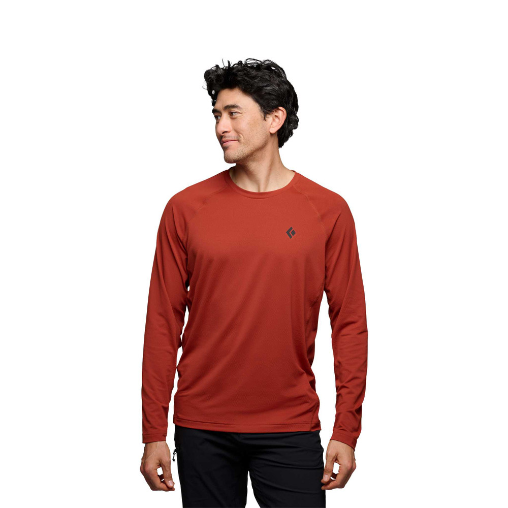 Футболка чоловіча Black Diamond M Alpenglow LS Crew S Темно-червоний (BD 7520926044SML1)