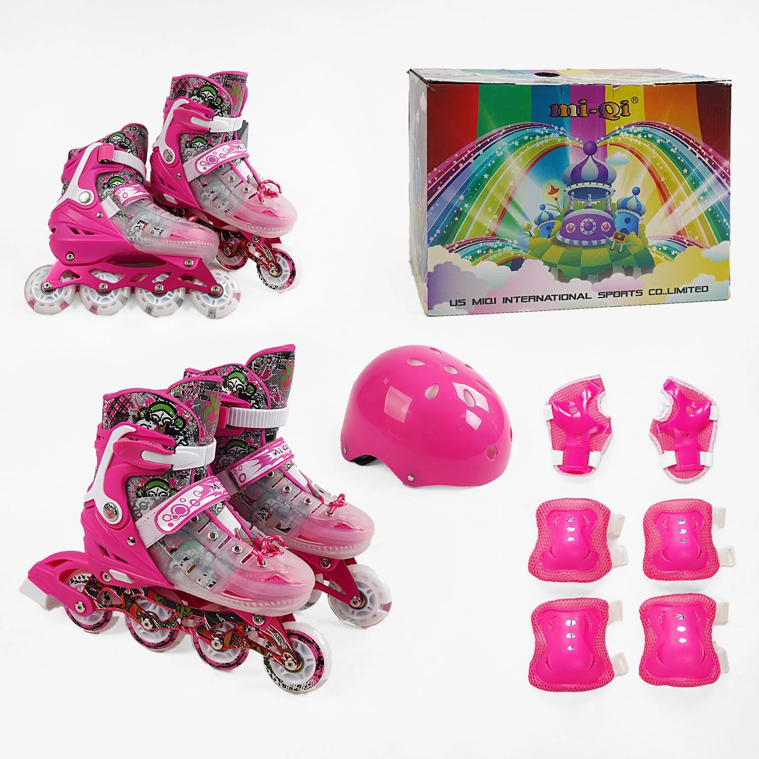 Комплект роликов с защитой Best Roller 37-76 L PU 39-43 Розовый (169996)