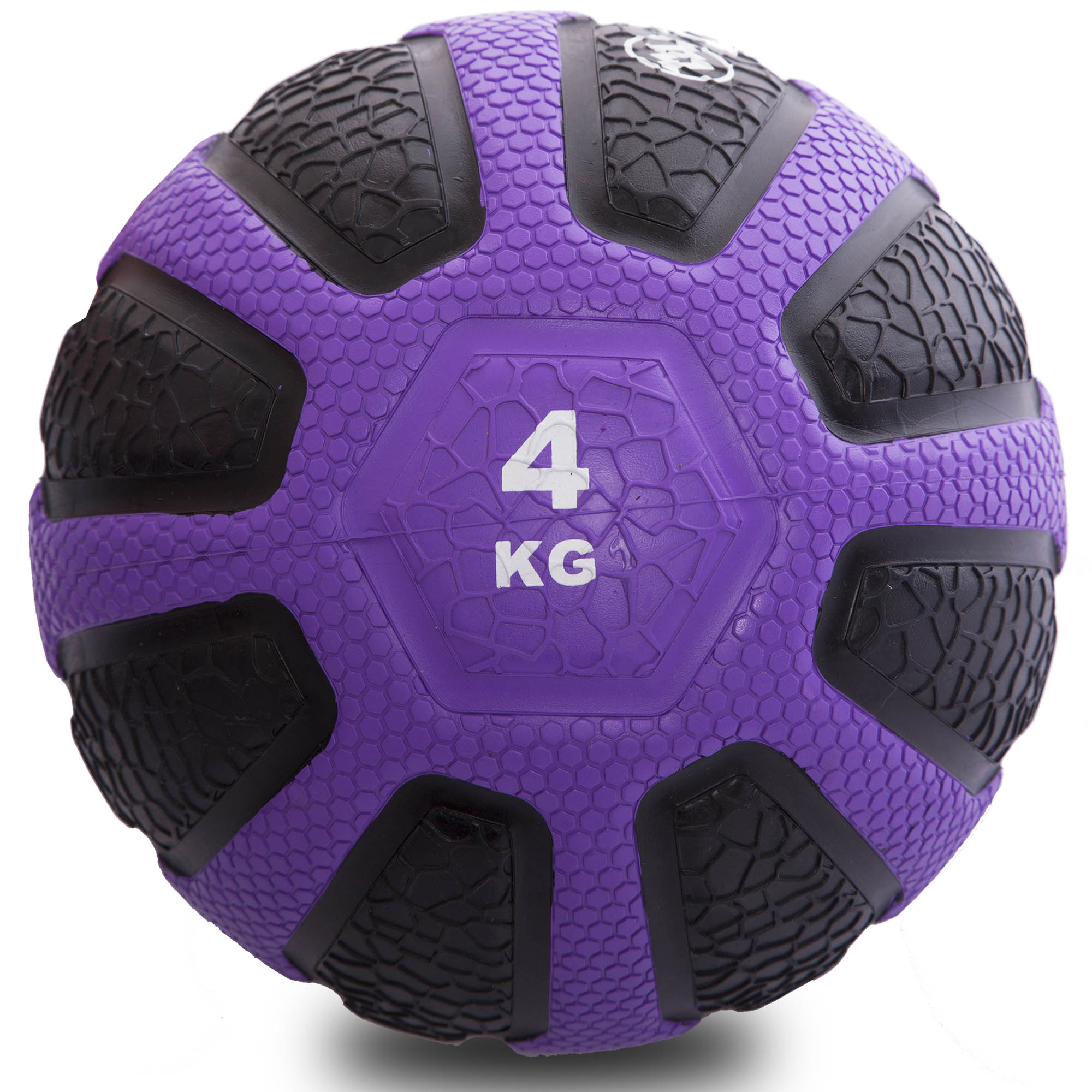 М'яч медичний медбол Zelart Medicine Ball FI-0898-4 4 Чорний-фіолетовий